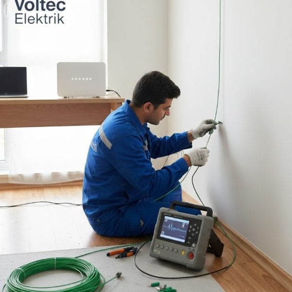 fiber daire içi kablo çekimi